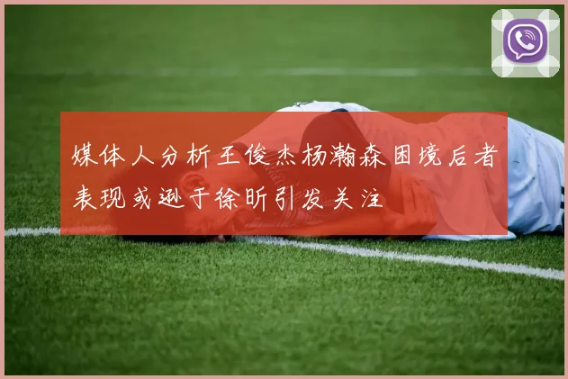 媒体人分析王俊杰杨瀚森困境后者表现或逊于徐昕引发关注